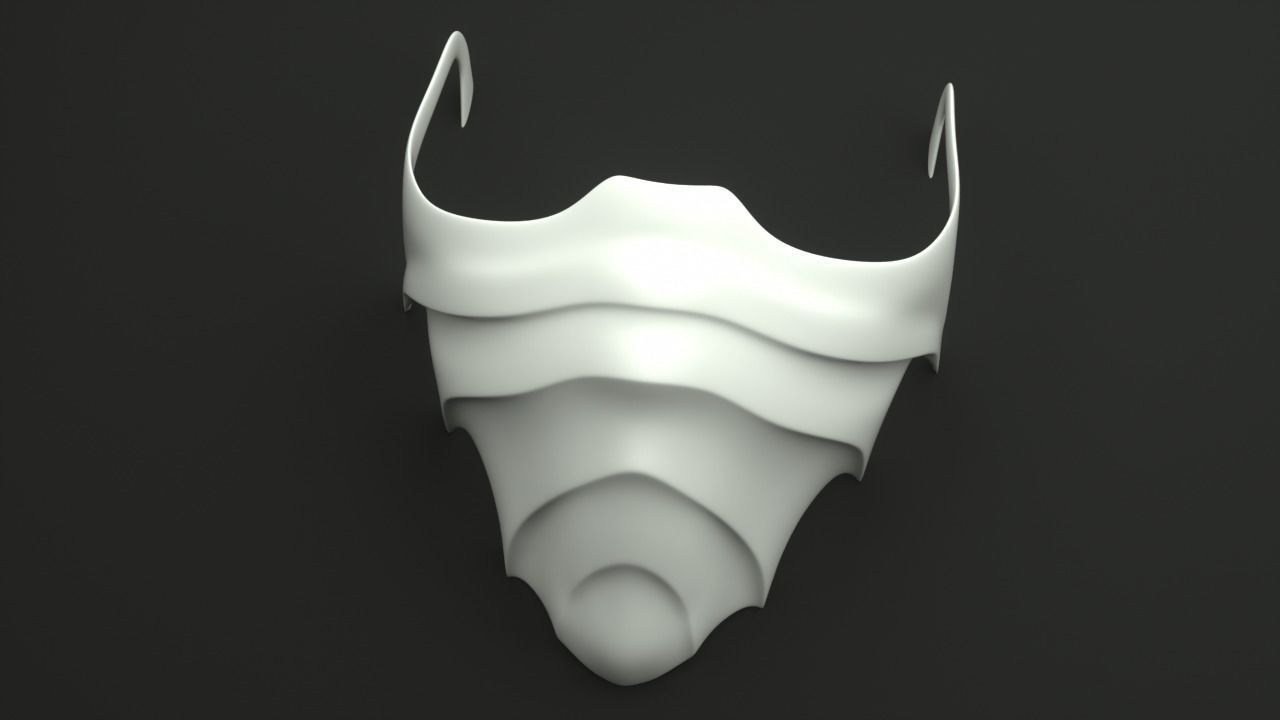 Mask cover mask - COVID - 2 types 3D print model_5