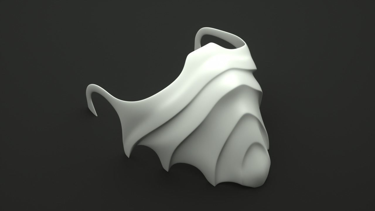 Mask cover mask - COVID - 2 types 3D print model_8