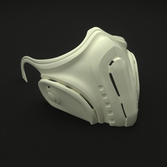 Mask cover mask - COVID - 2 types 3D print model_26