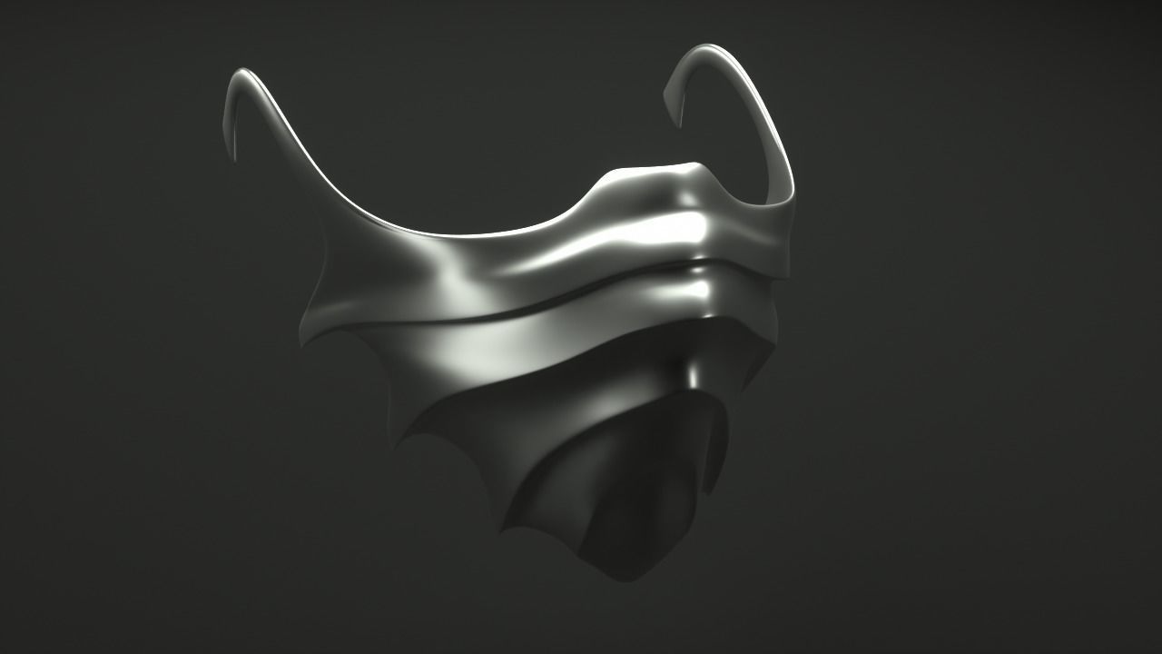 Mask cover mask - COVID - 2 types 3D print model_10