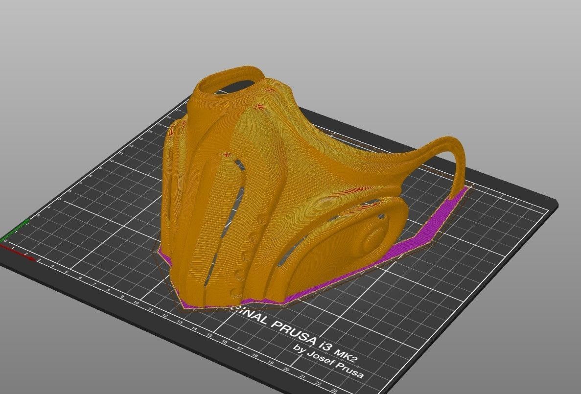 Mask cover mask - COVID - 2 types 3D print model_30