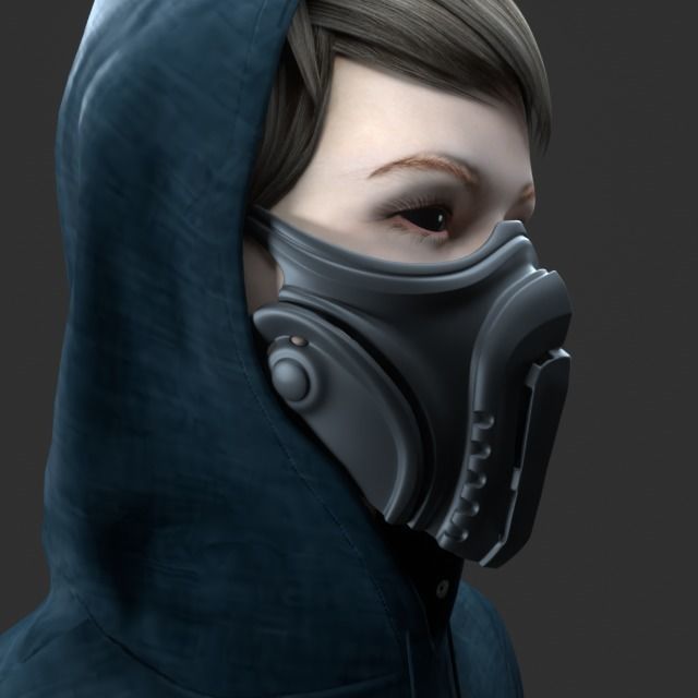 Mask cover mask - COVID - 2 types 3D print model_21