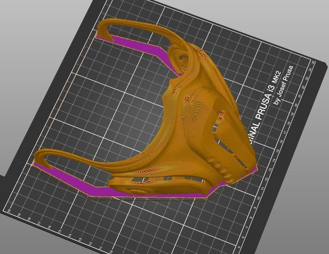 Mask cover mask - COVID - 2 types 3D print model_29