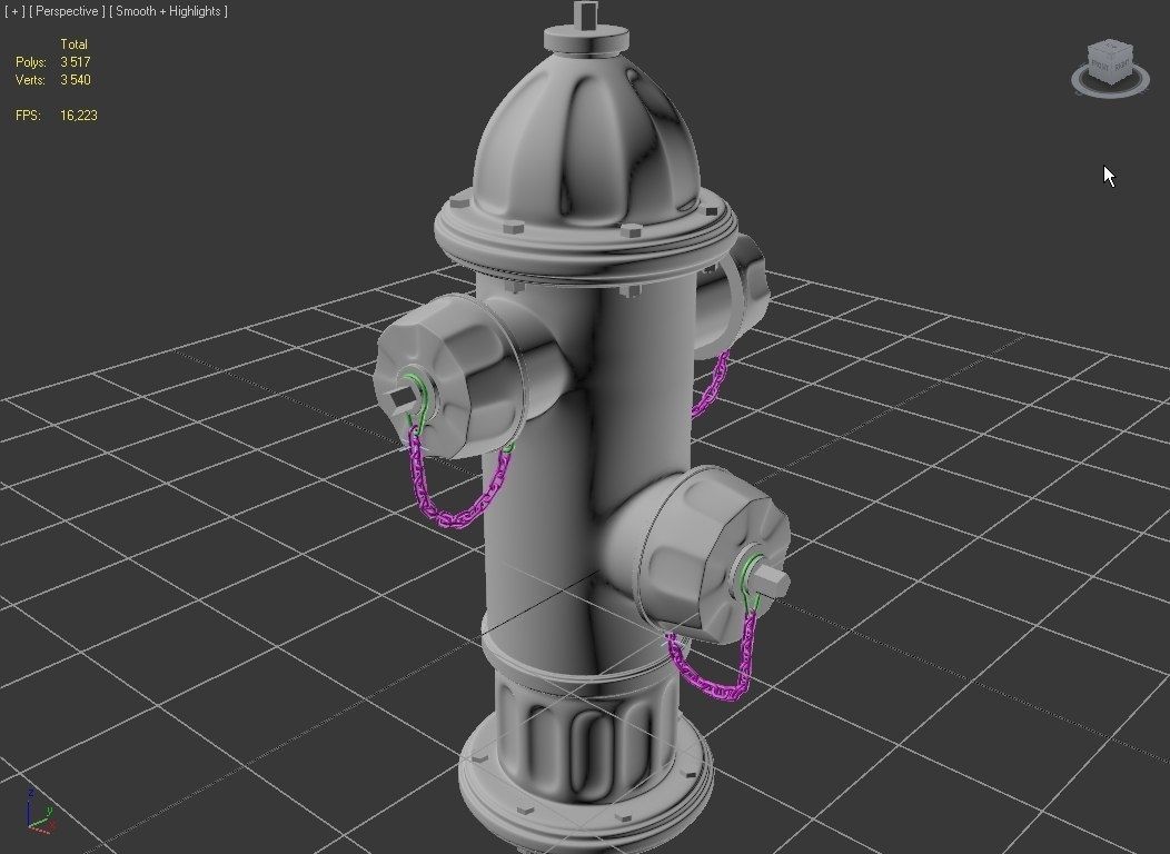 Fire Hydrant  3D model_4