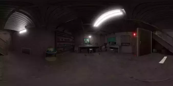 Basement laboratory 3D model