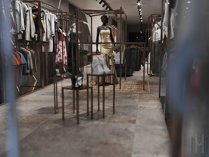 clothes shop 3D model