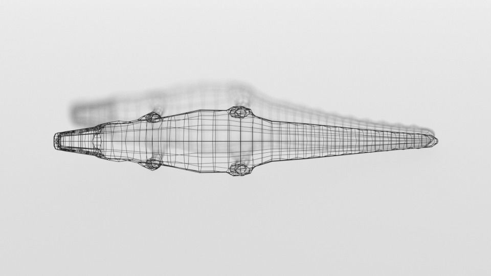Low Poly Cartoon Crocodile Low-poly 3D model_17