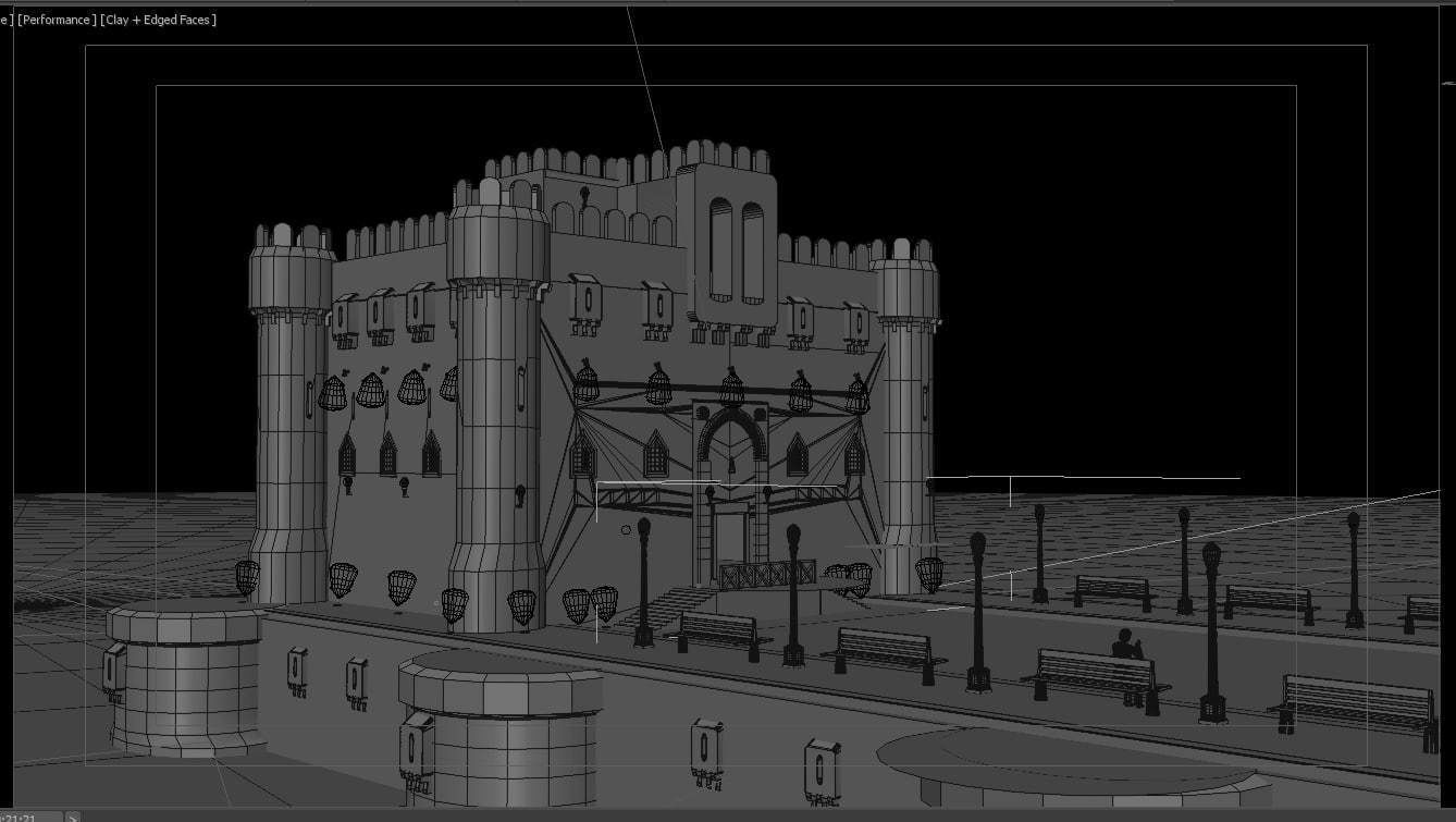 Citadel Qaitbay  3D model_16