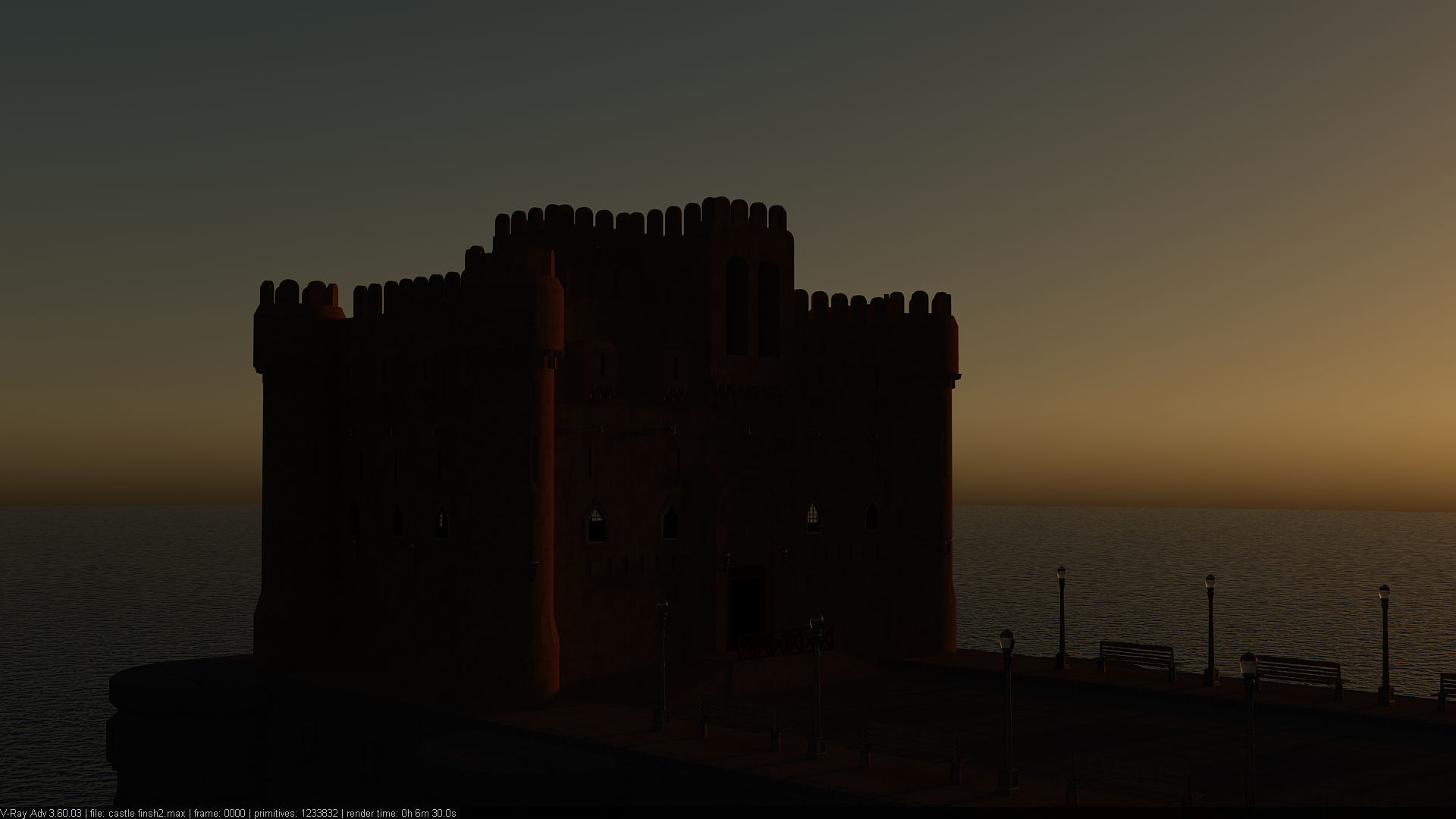 Citadel Qaitbay  3D model_15