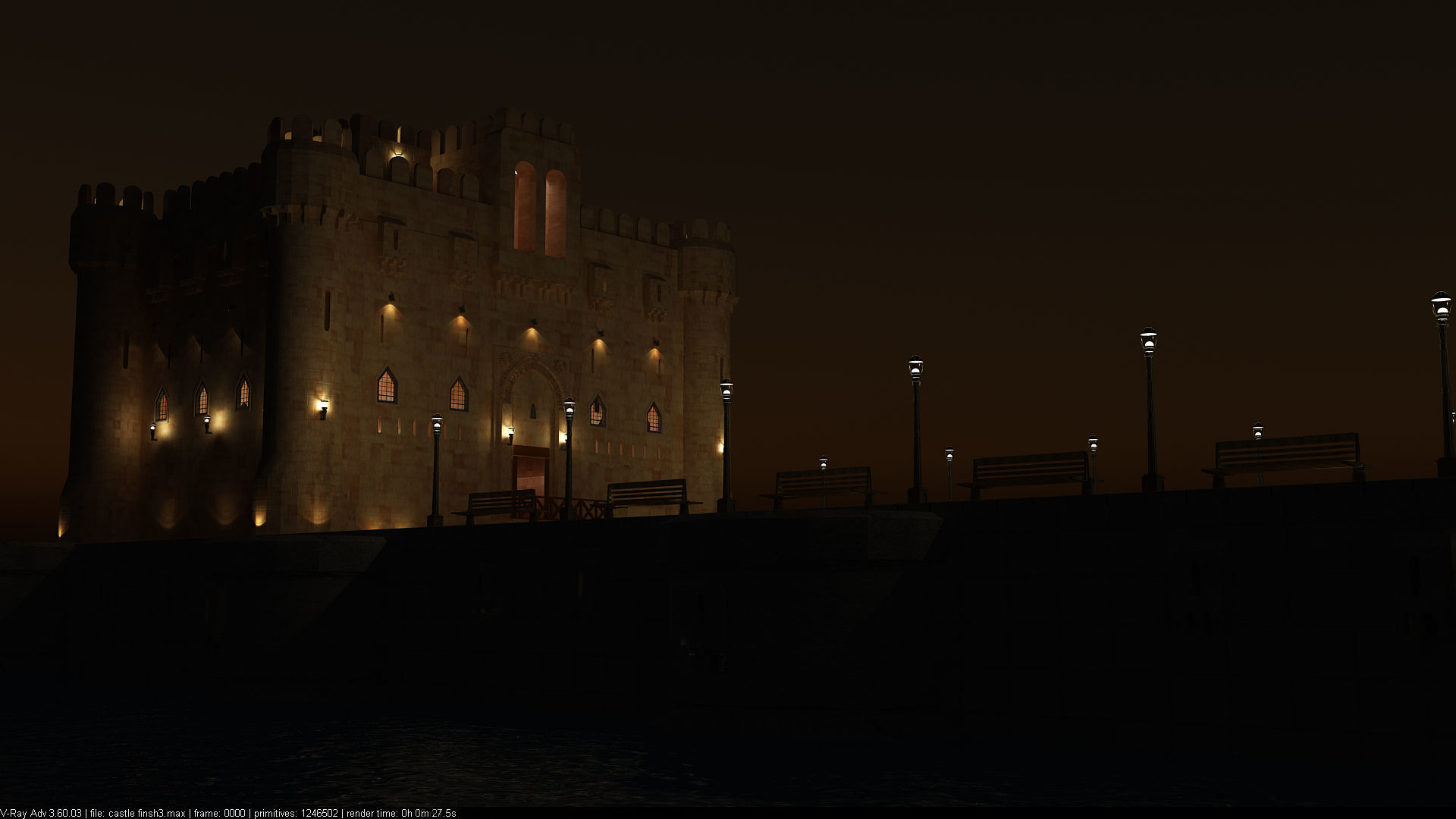 Citadel Qaitbay  3D model_10