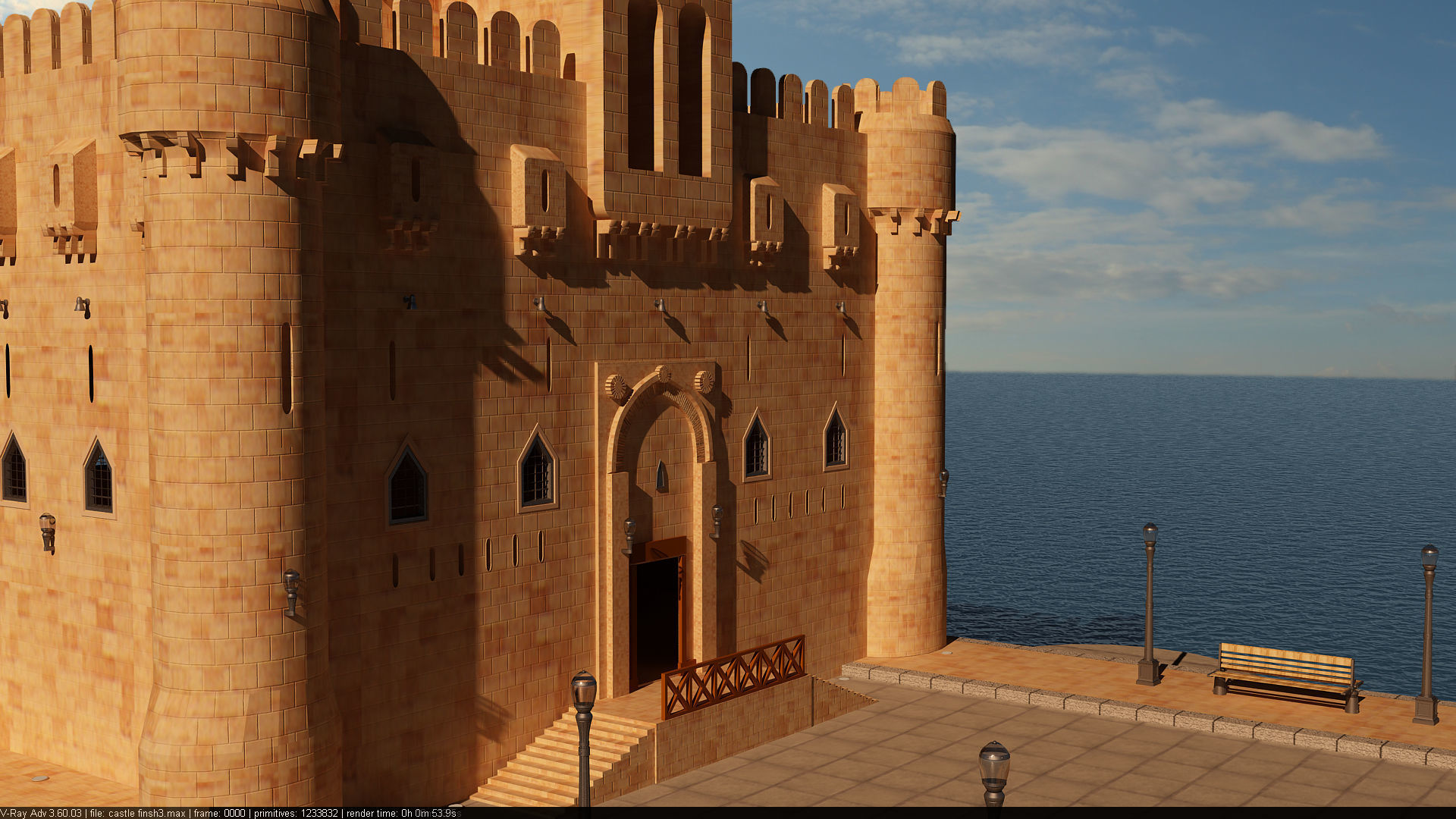 Citadel Qaitbay  3D model_5