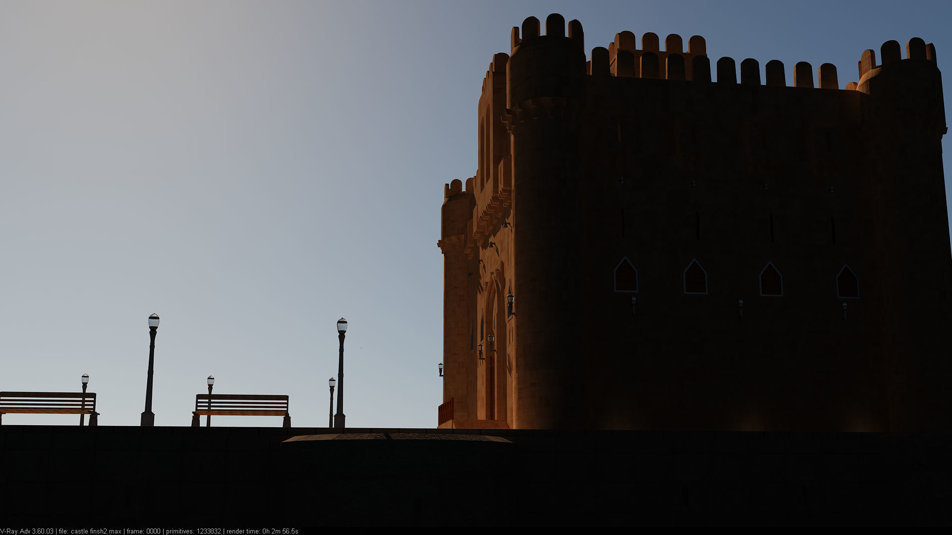 Citadel Qaitbay  3D model_7