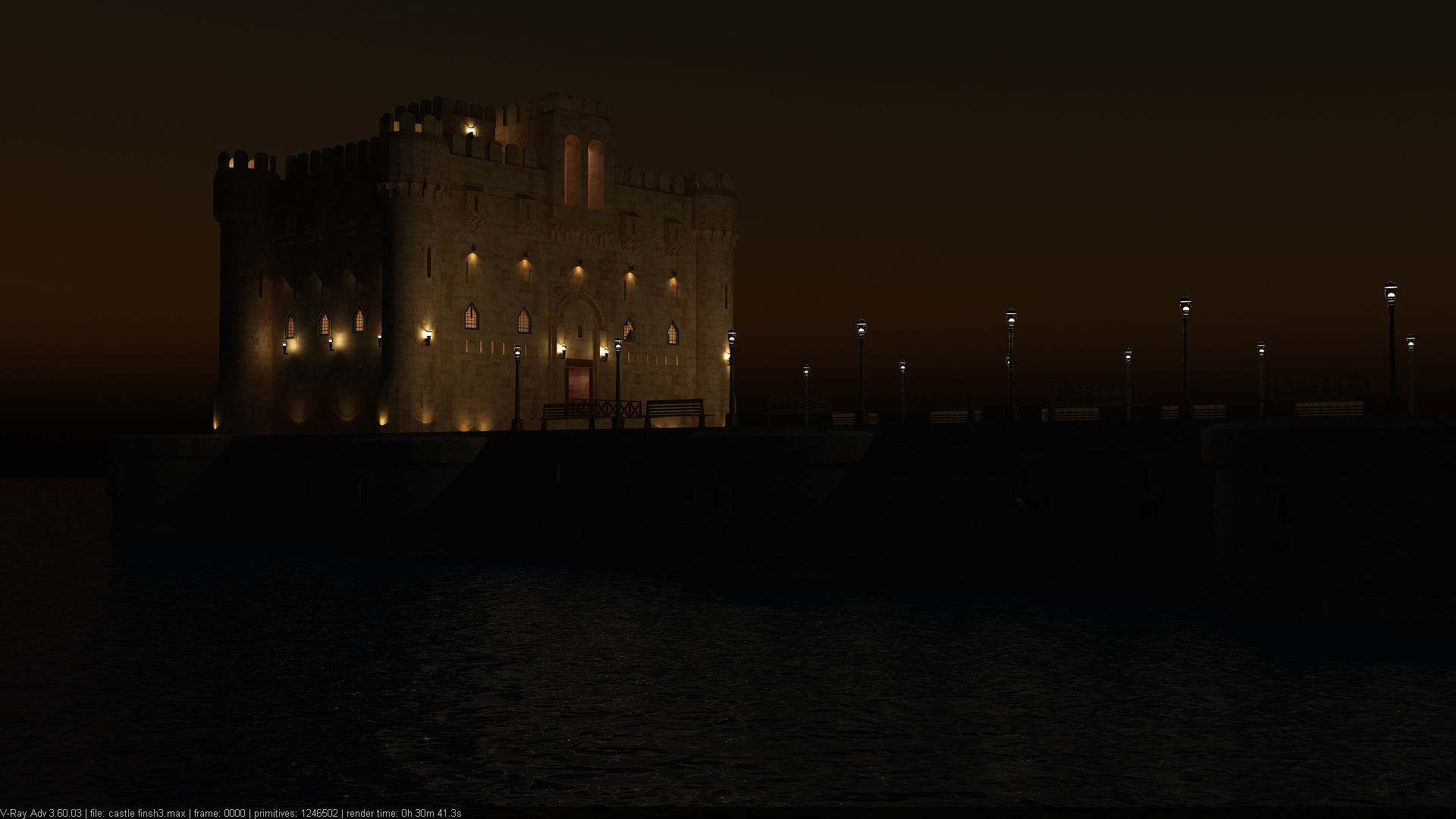 Citadel Qaitbay  3D model_13