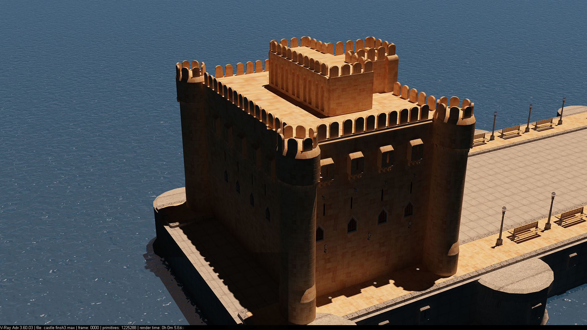 Citadel Qaitbay  3D model_9