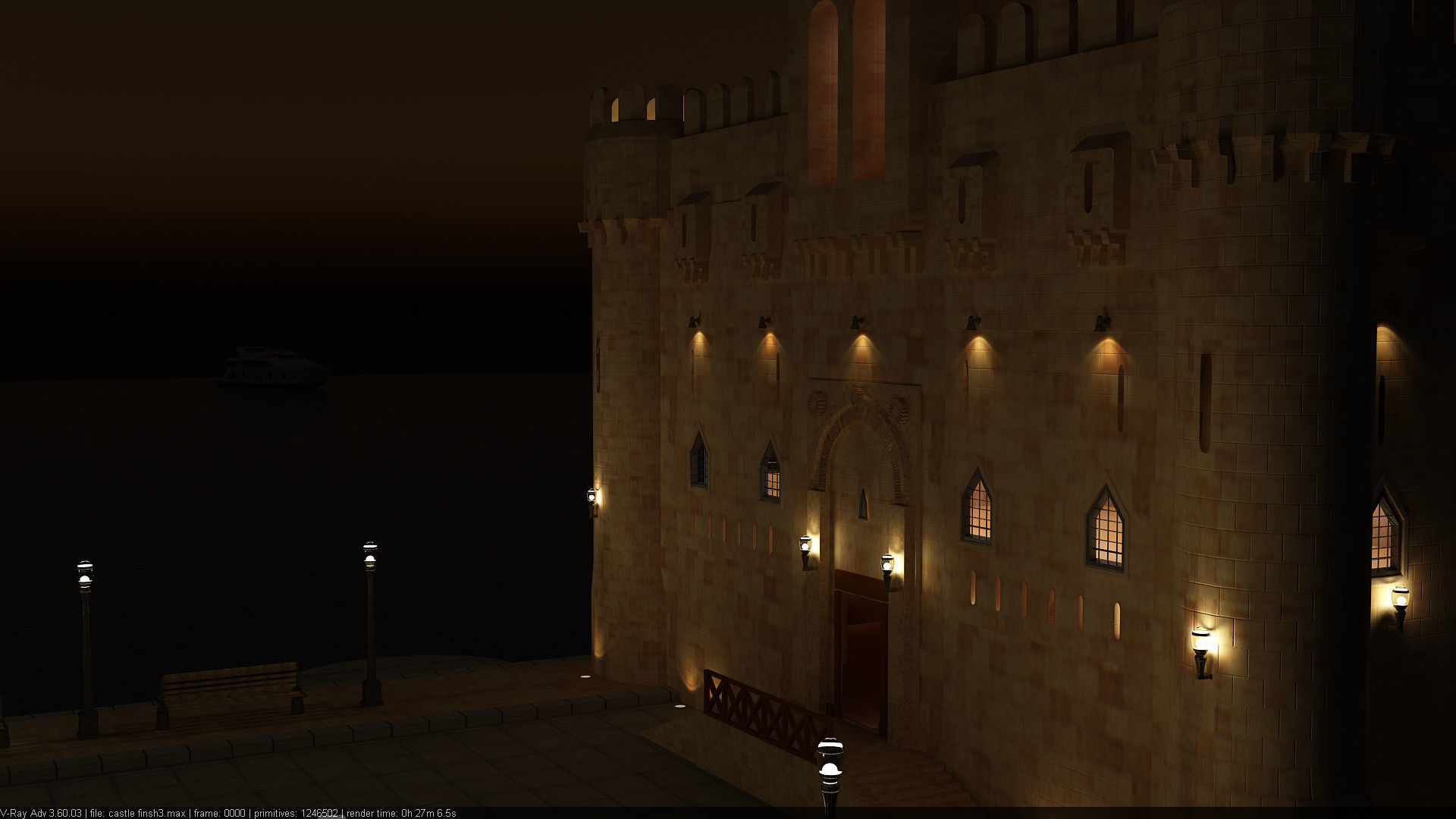 Citadel Qaitbay  3D model_12