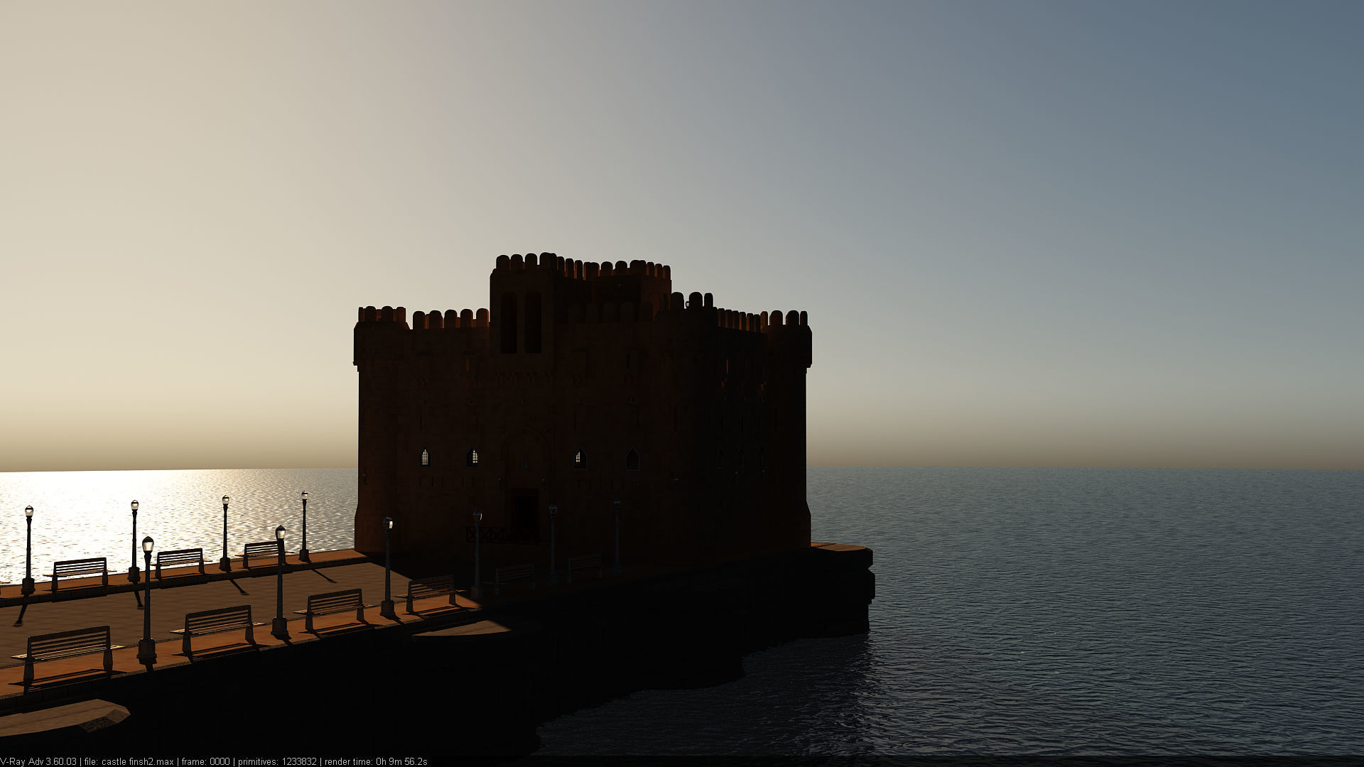 Citadel Qaitbay  3D model_11