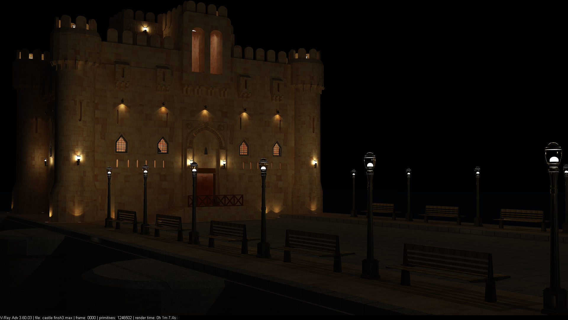 Citadel Qaitbay  3D model_14