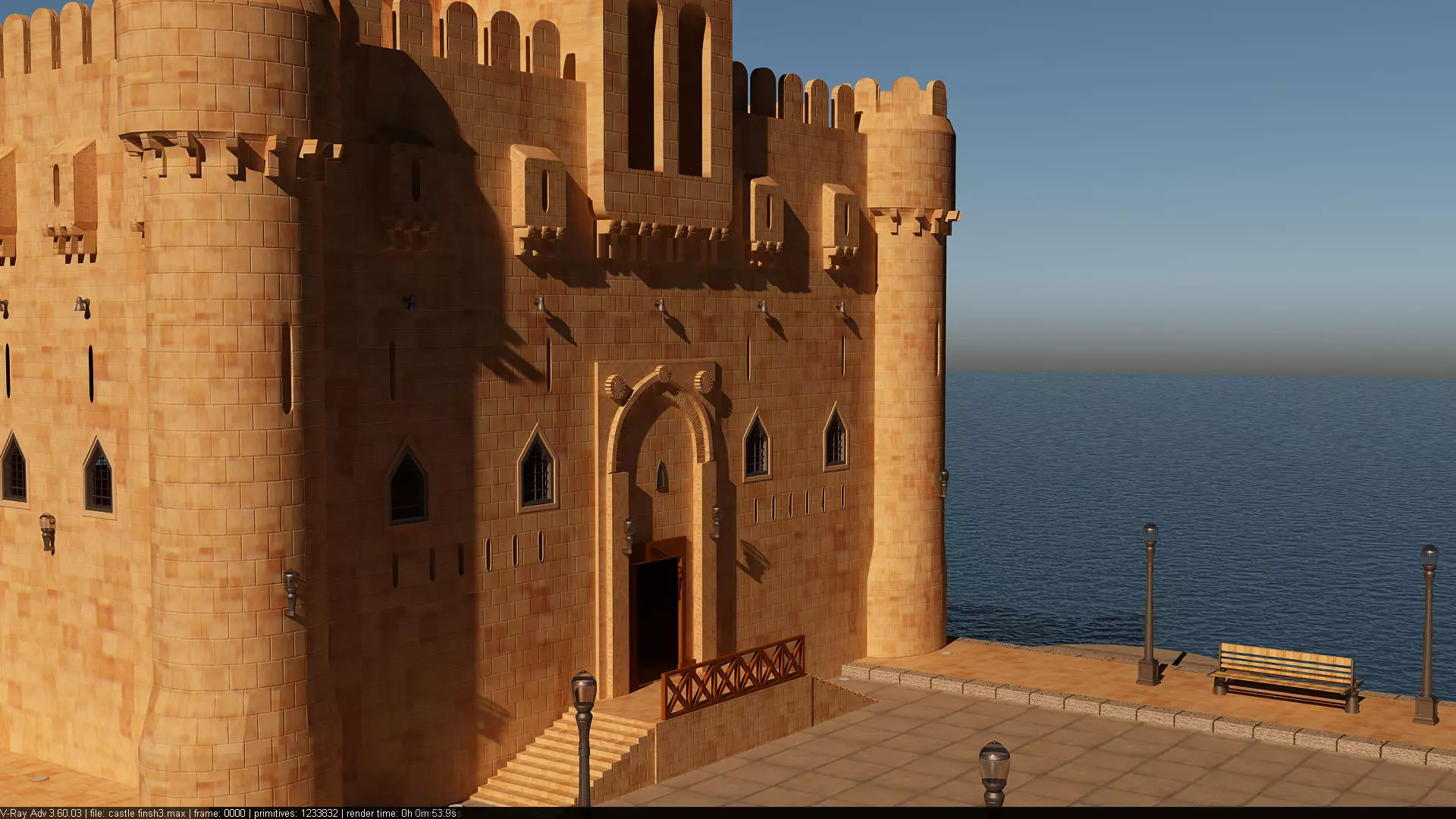 Citadel Qaitbay  3D model_0