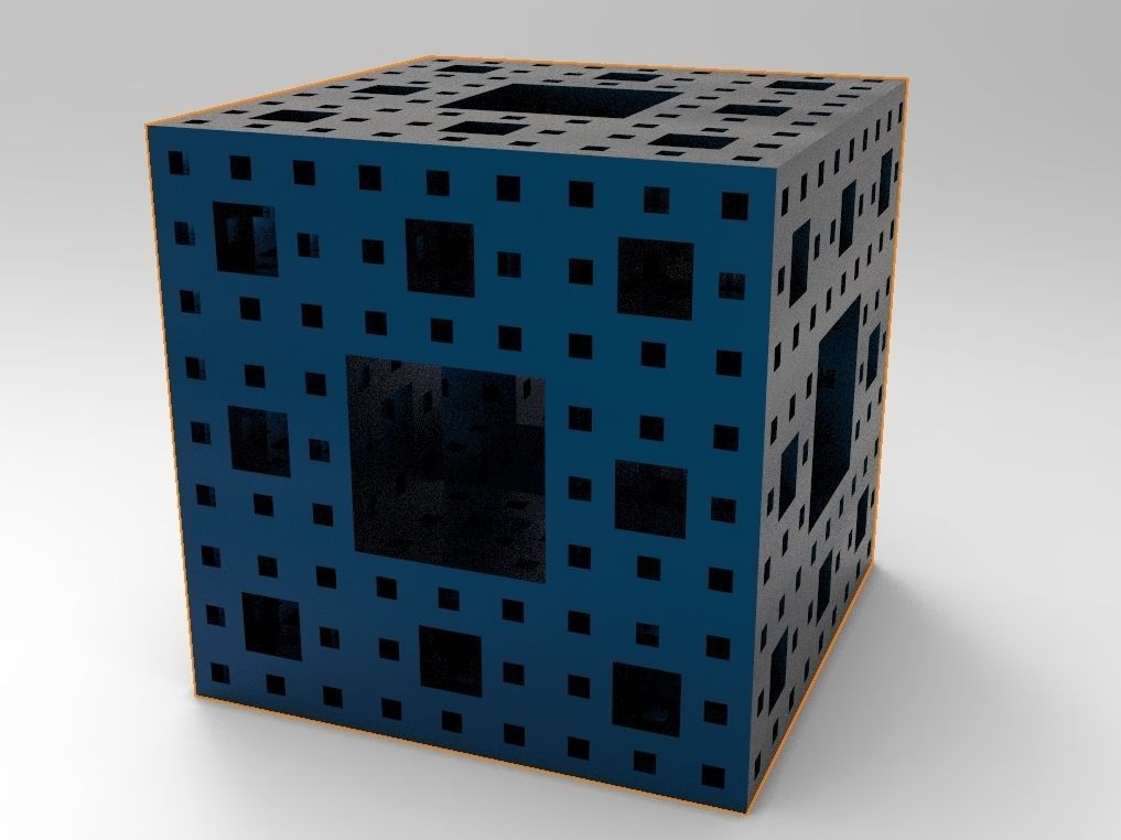 Menger sponge 3D model 3D printable | CGTrader