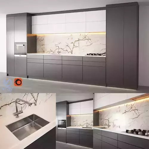 kitchen 2 with cabinets and sink