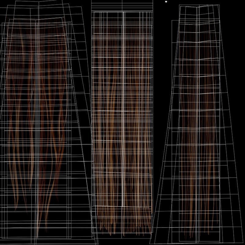 Female Full Body  Rig  Low-poly 3D model_25