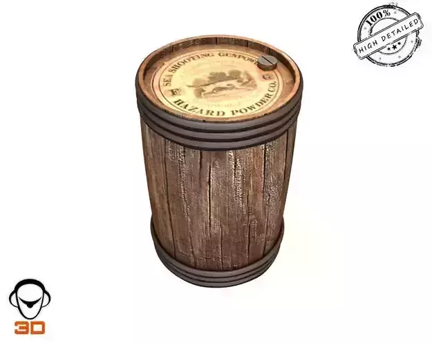 Gun Powder Keg 3D model