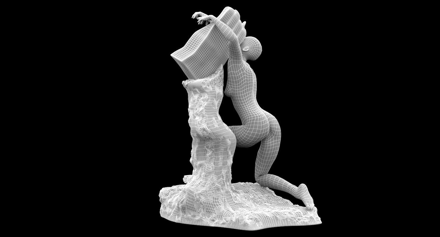Auguste Rodin Orpheus 3D model_6