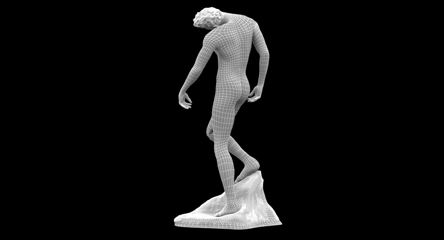 Auguste Rodin The Shade 3D model_5