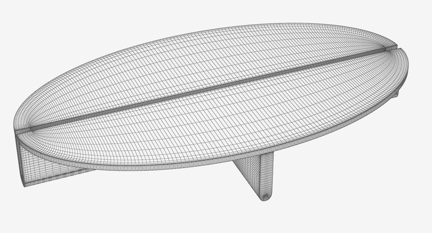 Avenue Road Dup Oval Table 3D model_9