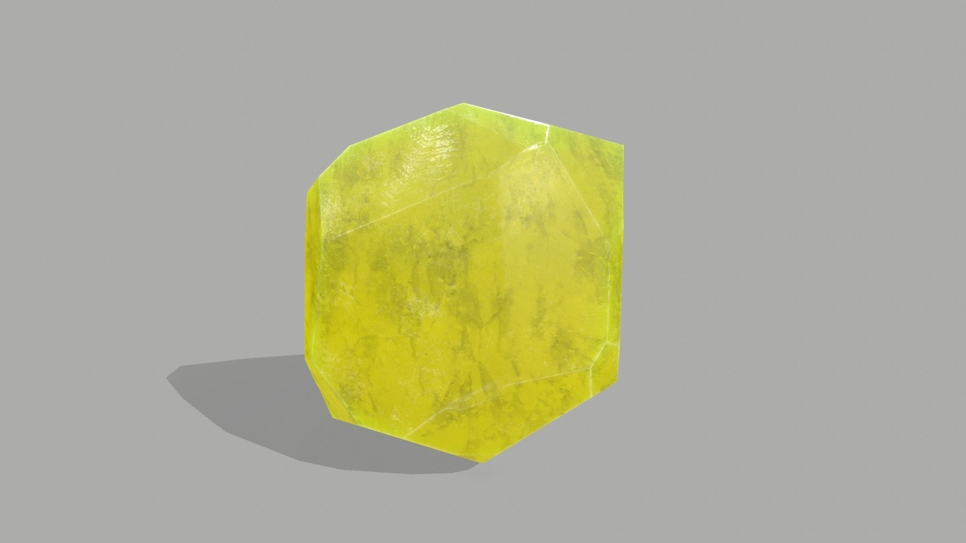 Crystal Set stone Low-poly 3D model_3