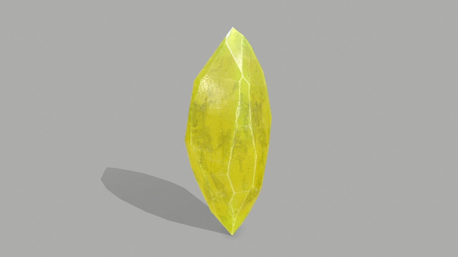 Crystal Set stone Low-poly 3D model_6