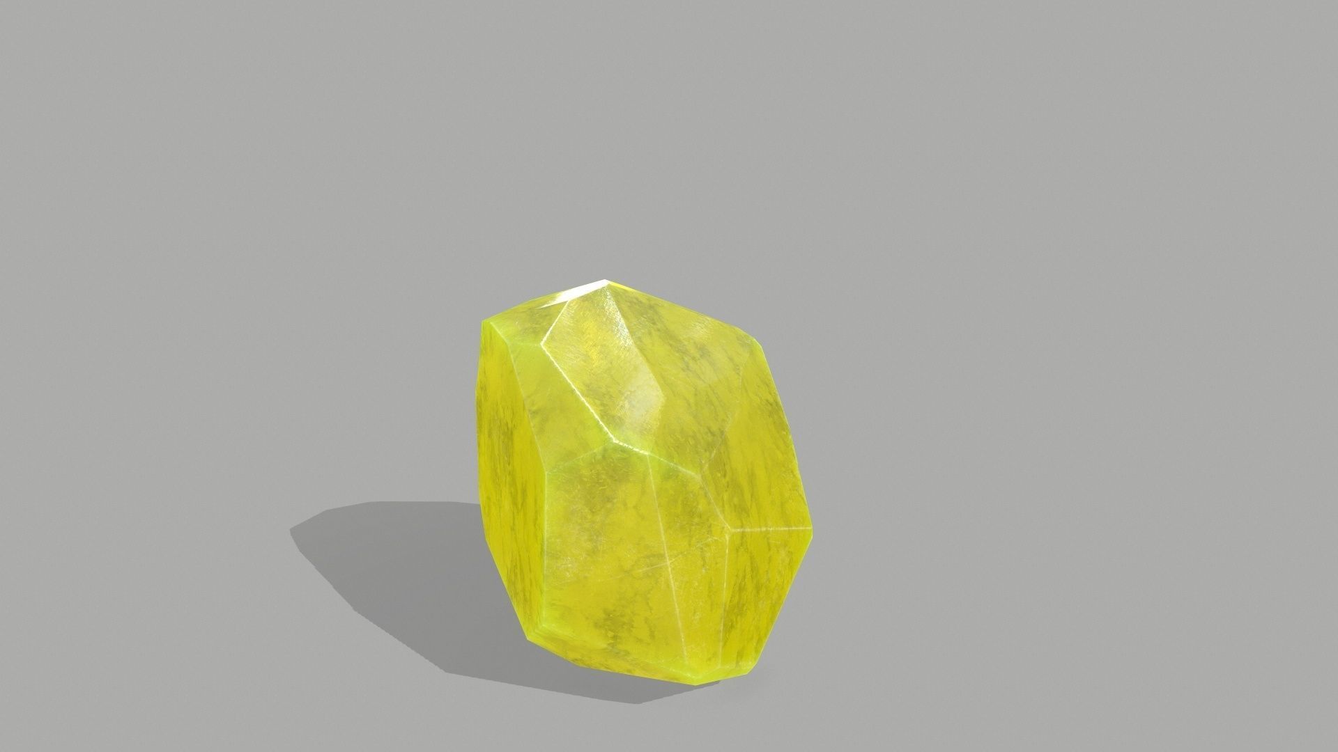 Crystal Set stone Low-poly 3D model_4