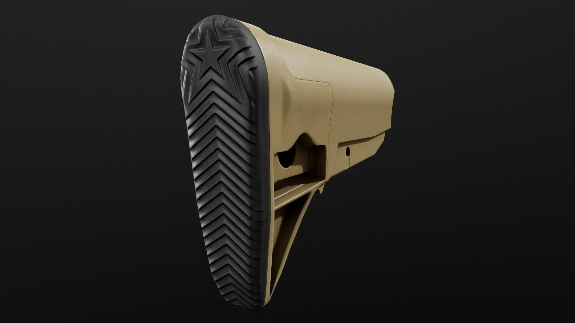 BCMGUNFIGHTER Mod 0 AR15 Collapsible Buttstock Low-poly 3D model_24