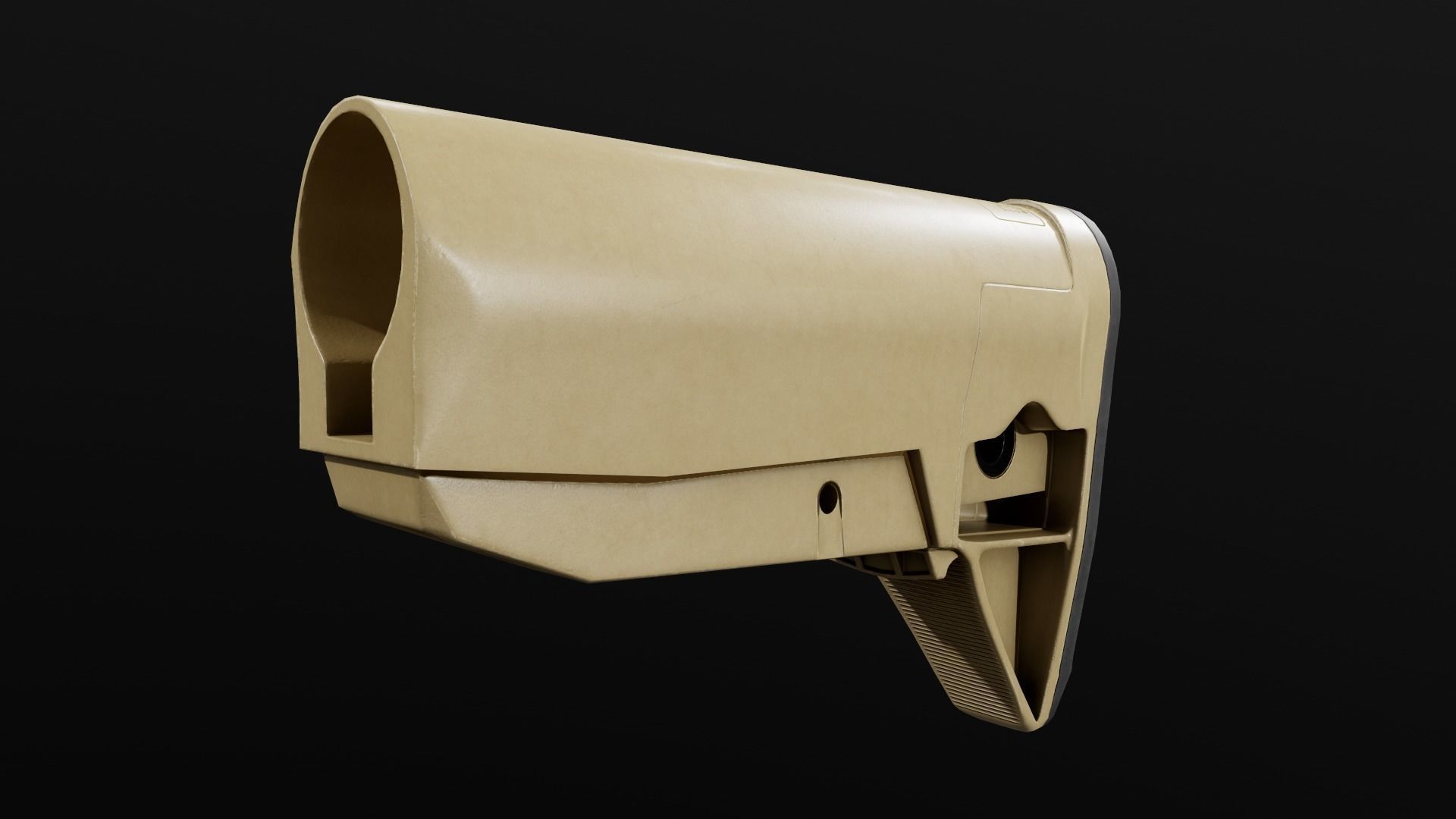 BCMGUNFIGHTER Mod 0 AR15 Collapsible Buttstock Low-poly 3D model_15