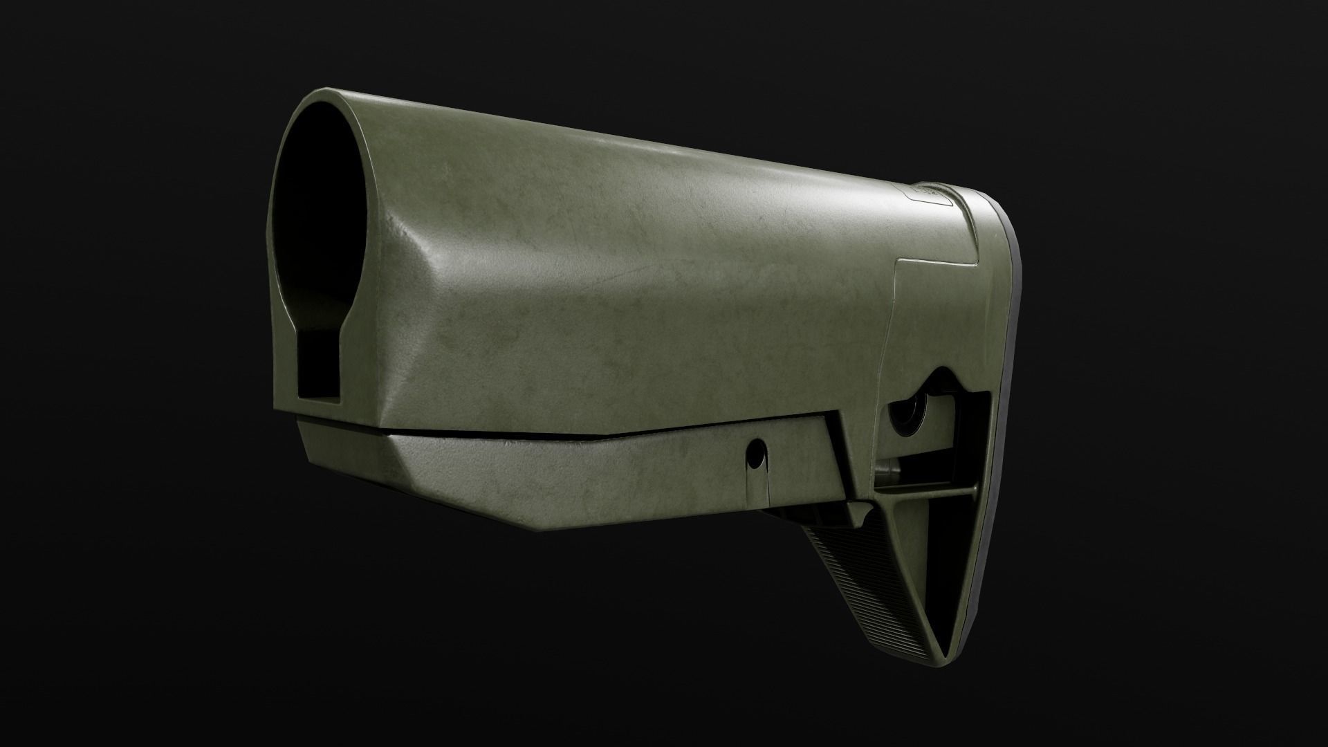 BCMGUNFIGHTER Mod 0 AR15 Collapsible Buttstock Low-poly 3D model_16