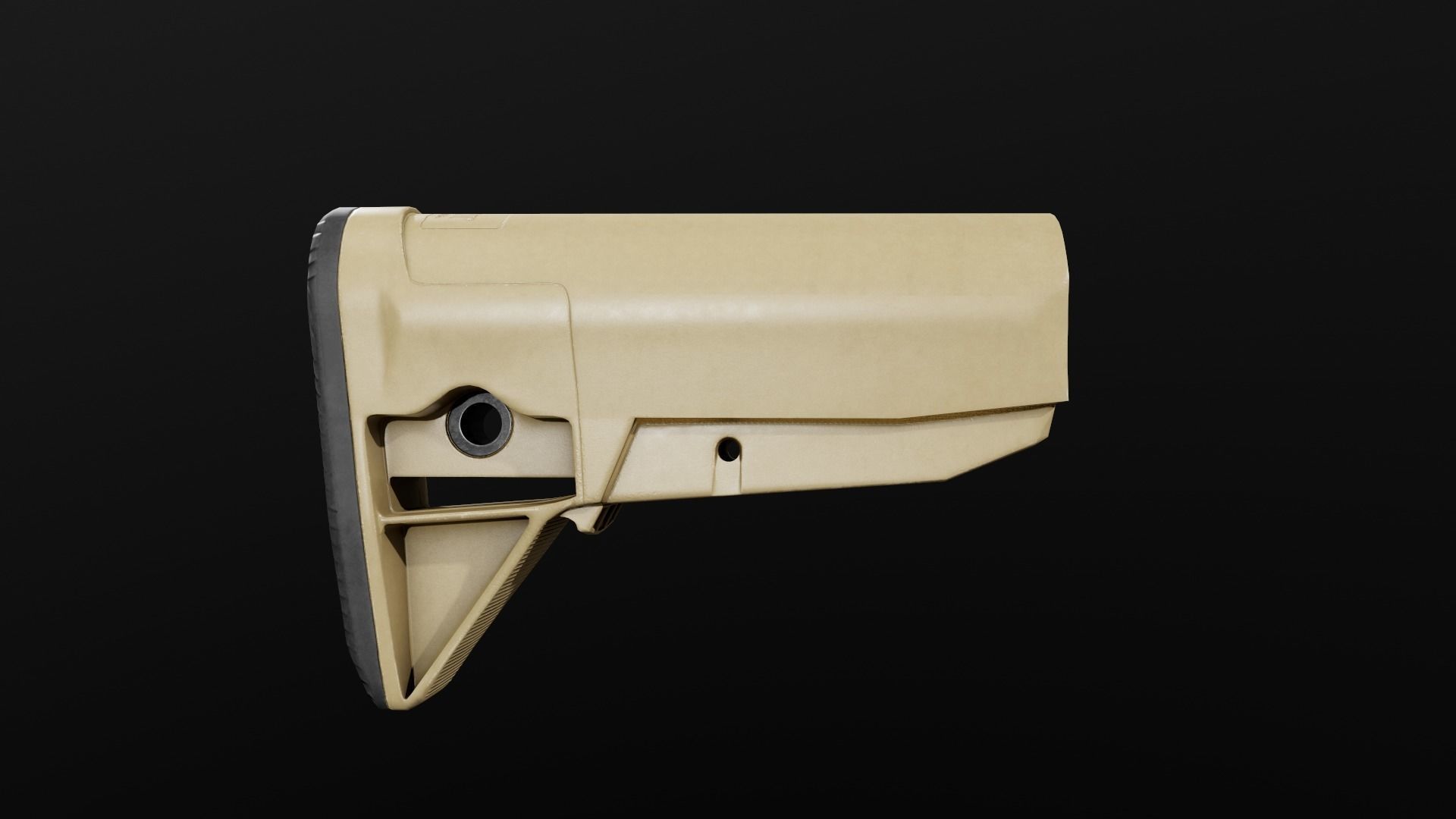 BCMGUNFIGHTER Mod 0 AR15 Collapsible Buttstock Low-poly 3D model_6