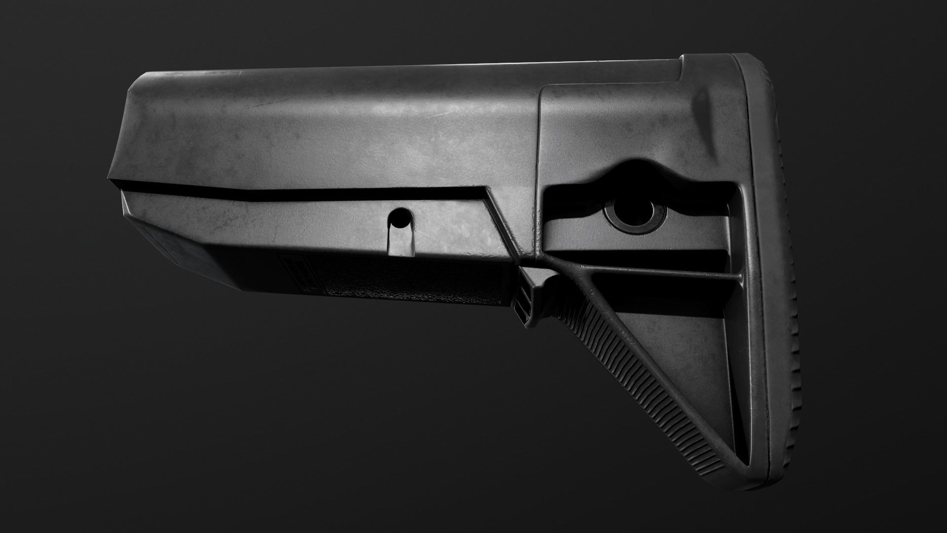 BCMGUNFIGHTER Mod 0 AR15 Collapsible Buttstock Low-poly 3D model_17