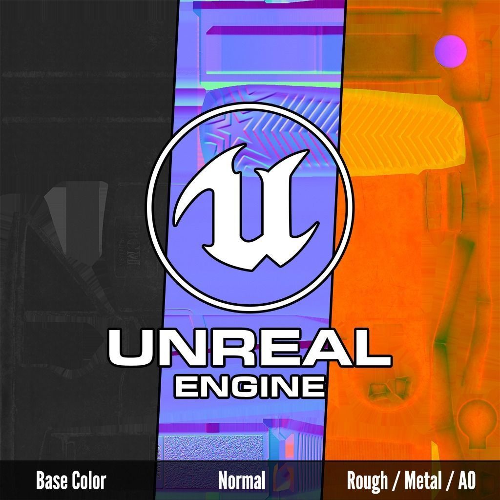 BCMGUNFIGHTER Mod 0 AR15 Collapsible Buttstock Low-poly 3D model_29