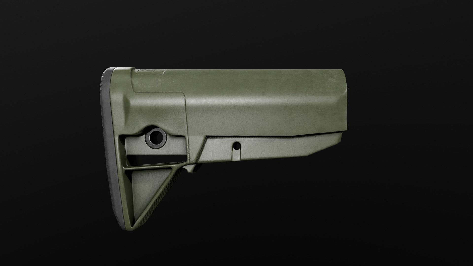 BCMGUNFIGHTER Mod 0 AR15 Collapsible Buttstock Low-poly 3D model_7
