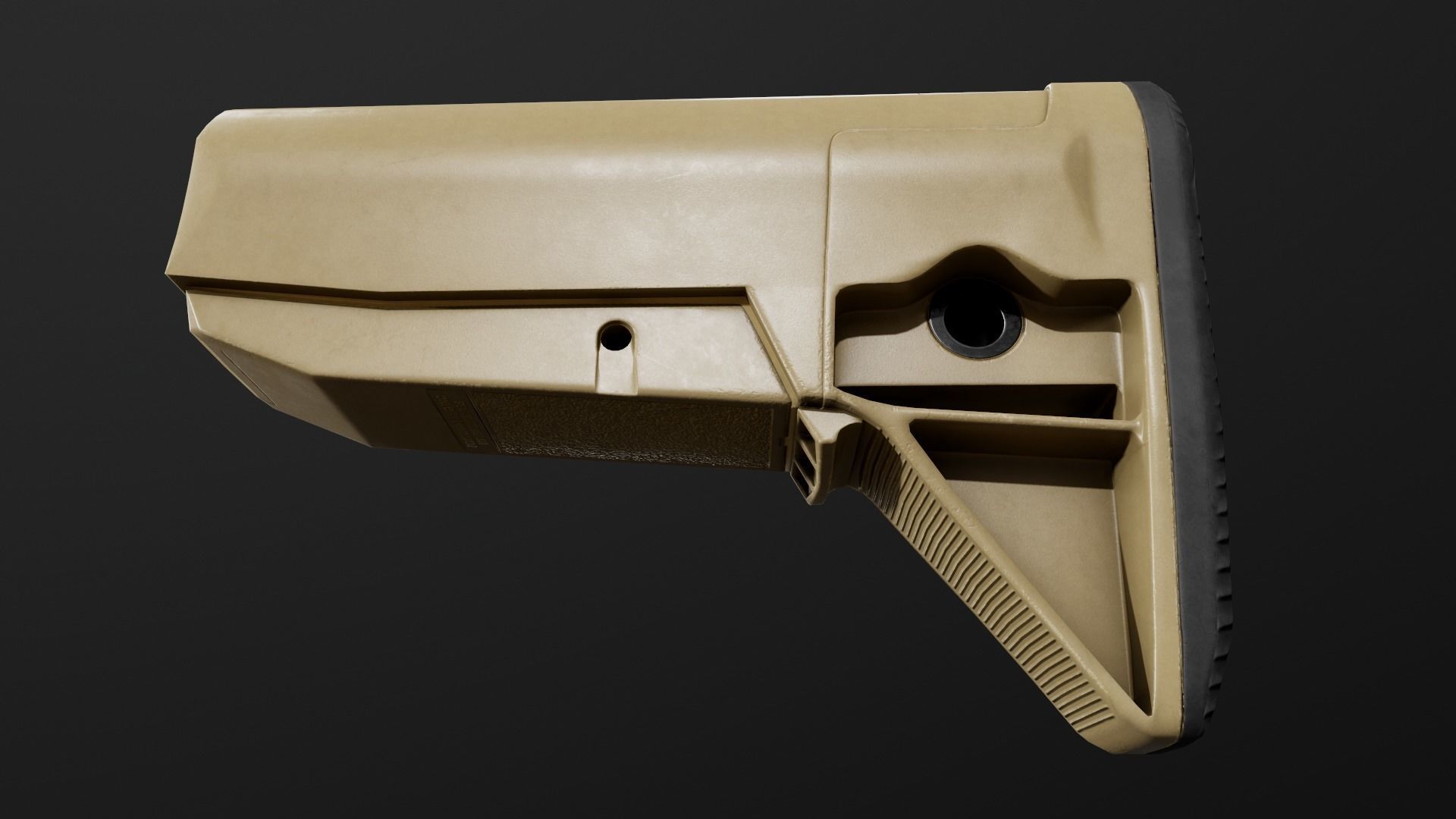 BCMGUNFIGHTER Mod 0 AR15 Collapsible Buttstock Low-poly 3D model_18