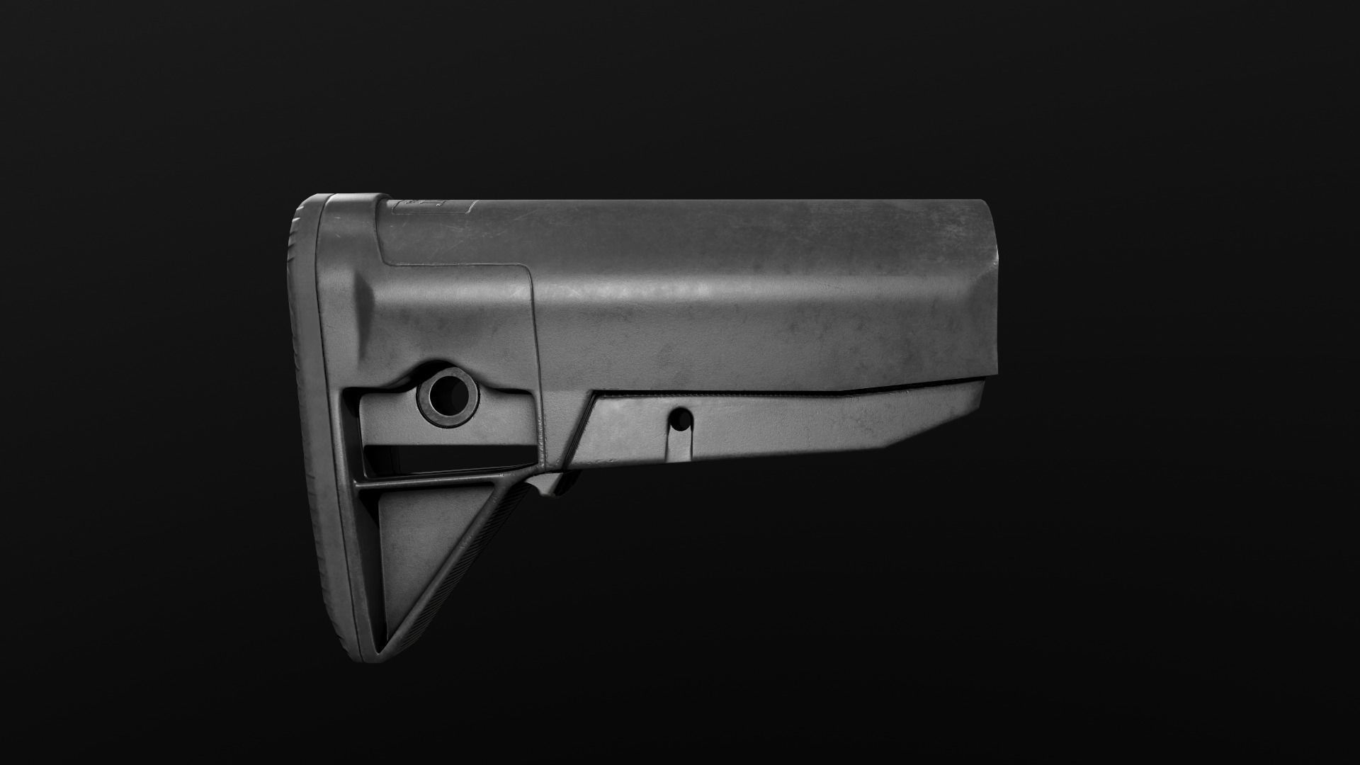 BCMGUNFIGHTER Mod 0 AR15 Collapsible Buttstock Low-poly 3D model_5