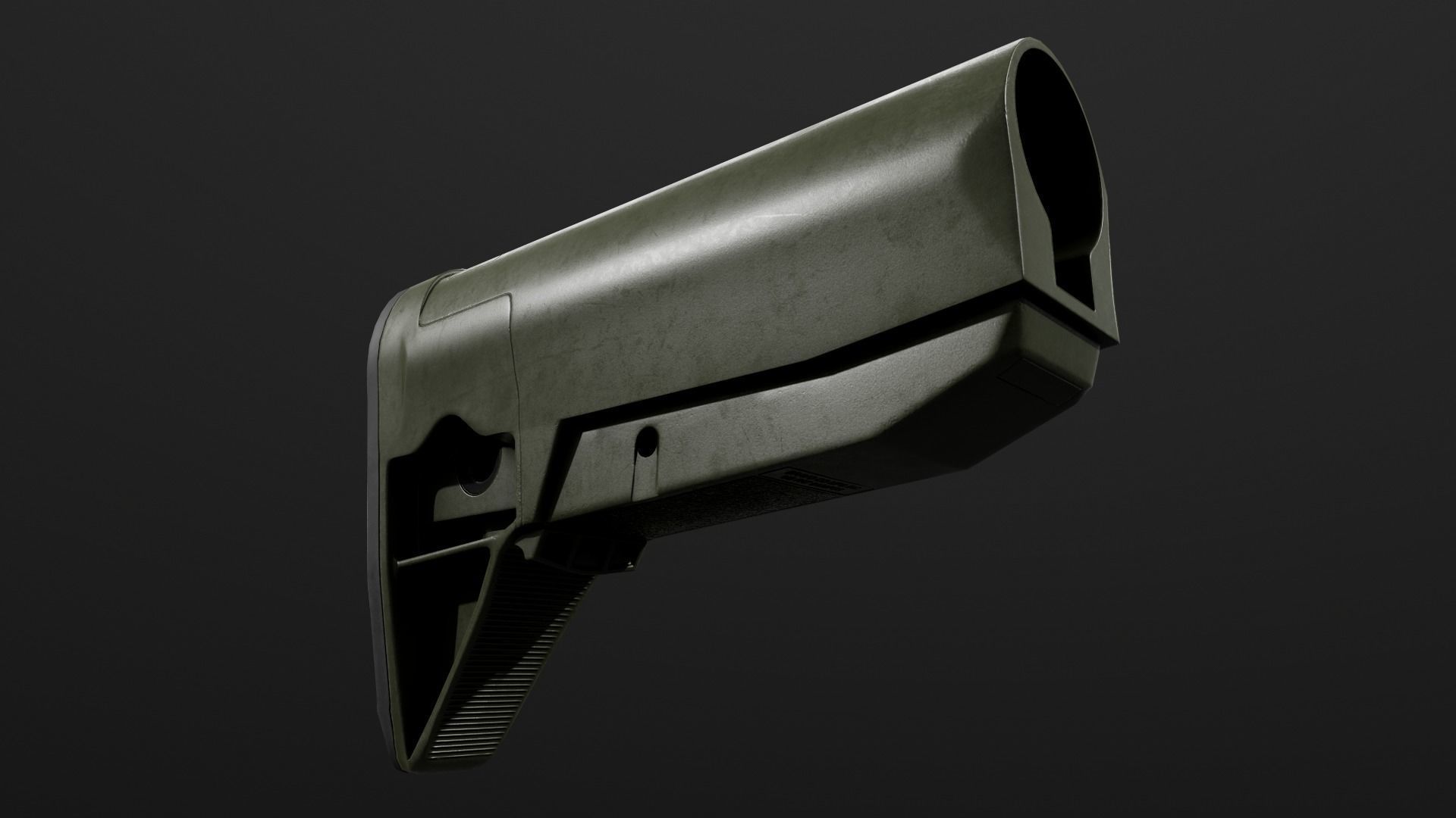 BCMGUNFIGHTER Mod 0 AR15 Collapsible Buttstock Low-poly 3D model_10