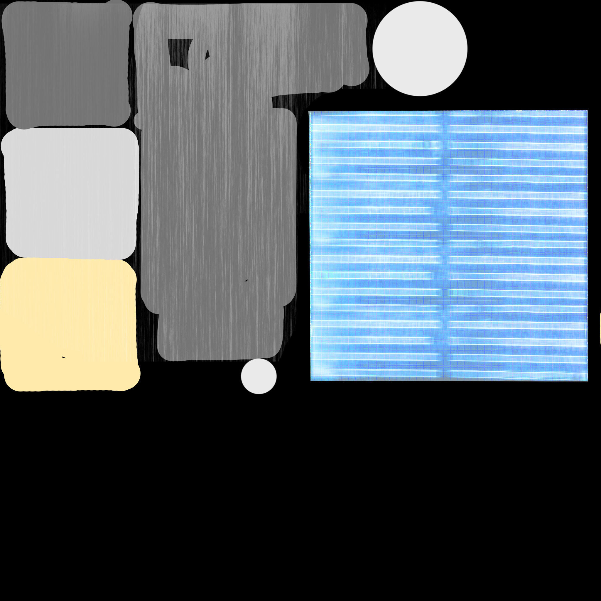 Rosetta probe with philae lander game ready Low-poly 3D model_8