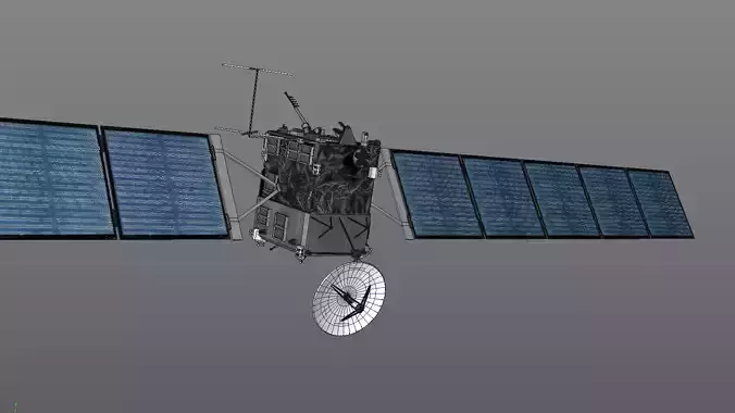 Rosetta probe with philae lander game ready