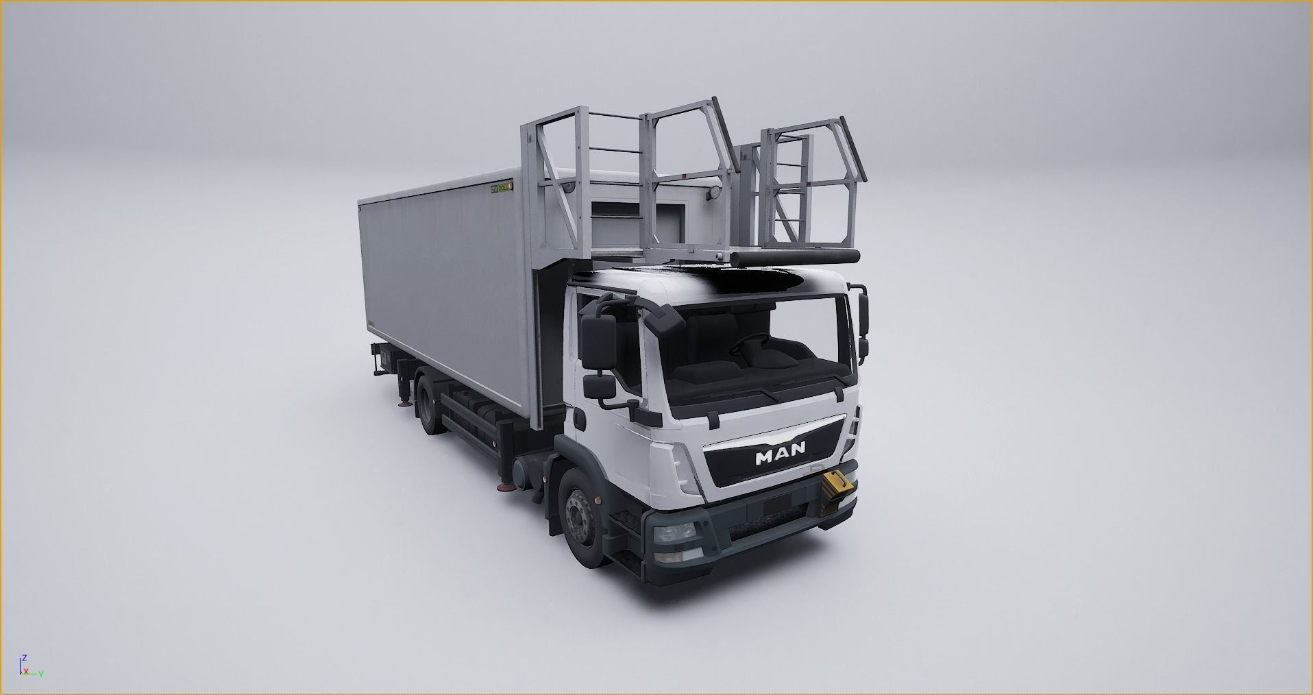 Airport Catering Truck 3D model_4