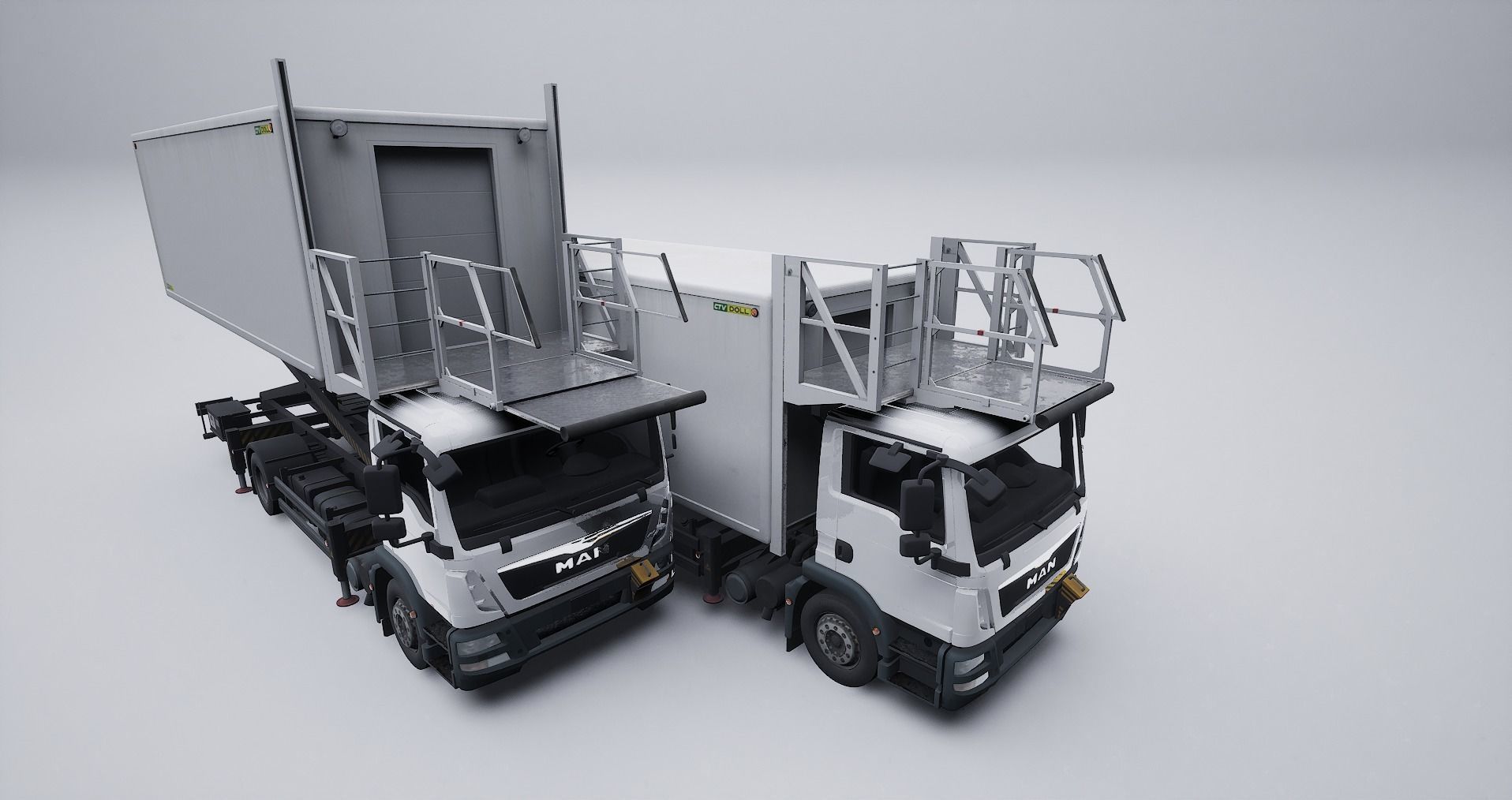Airport Catering Truck 3D model_9