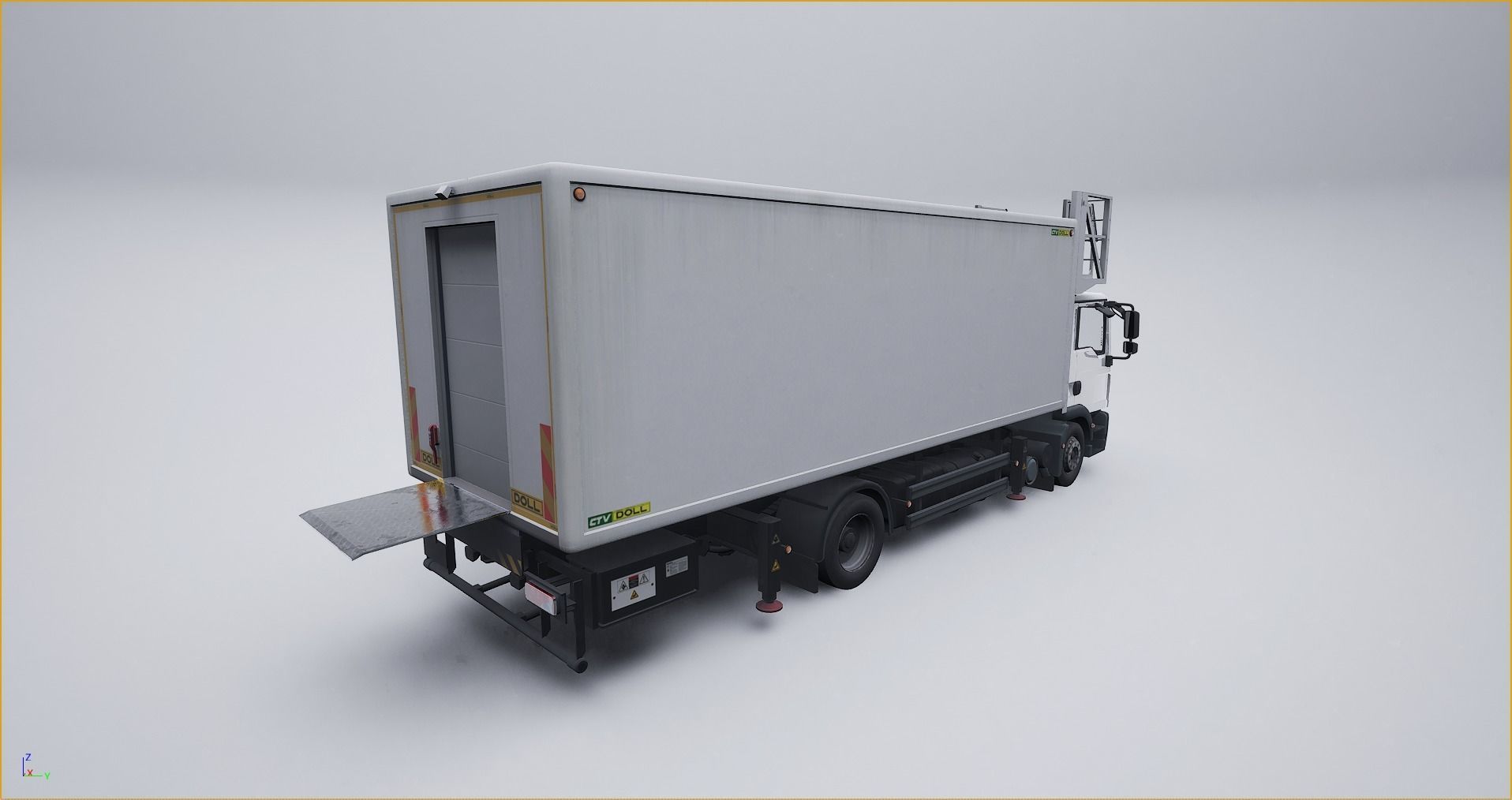 Airport Catering Truck 3D model_3