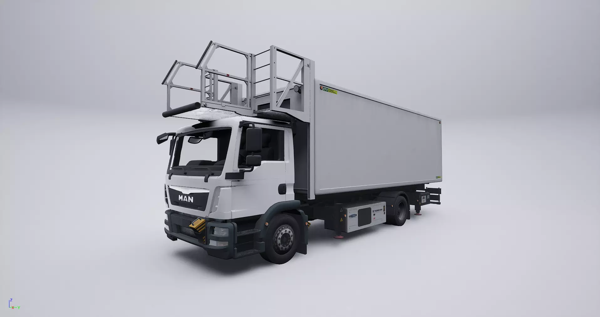 Airport Catering Truck 3D model_0