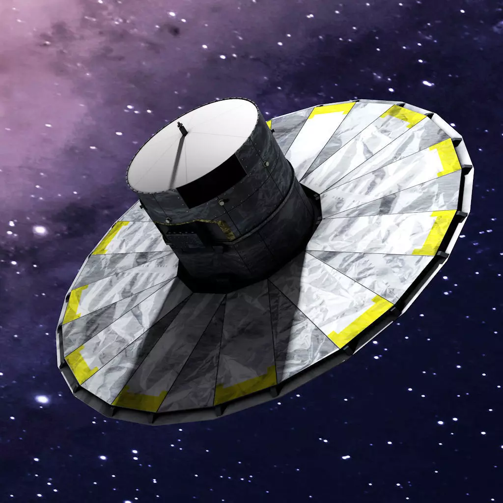 Gaia spacecraft game ready Low-poly 3D model