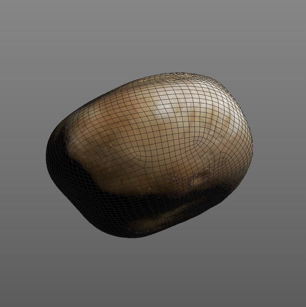 deimos moon game ready Low-poly 3D model_2